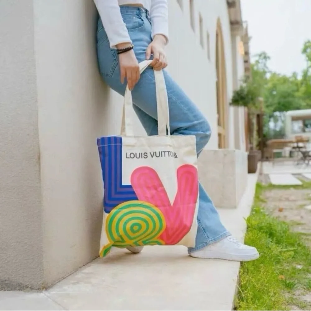 Louis Vuitton Colorful Canvas Tote Bag